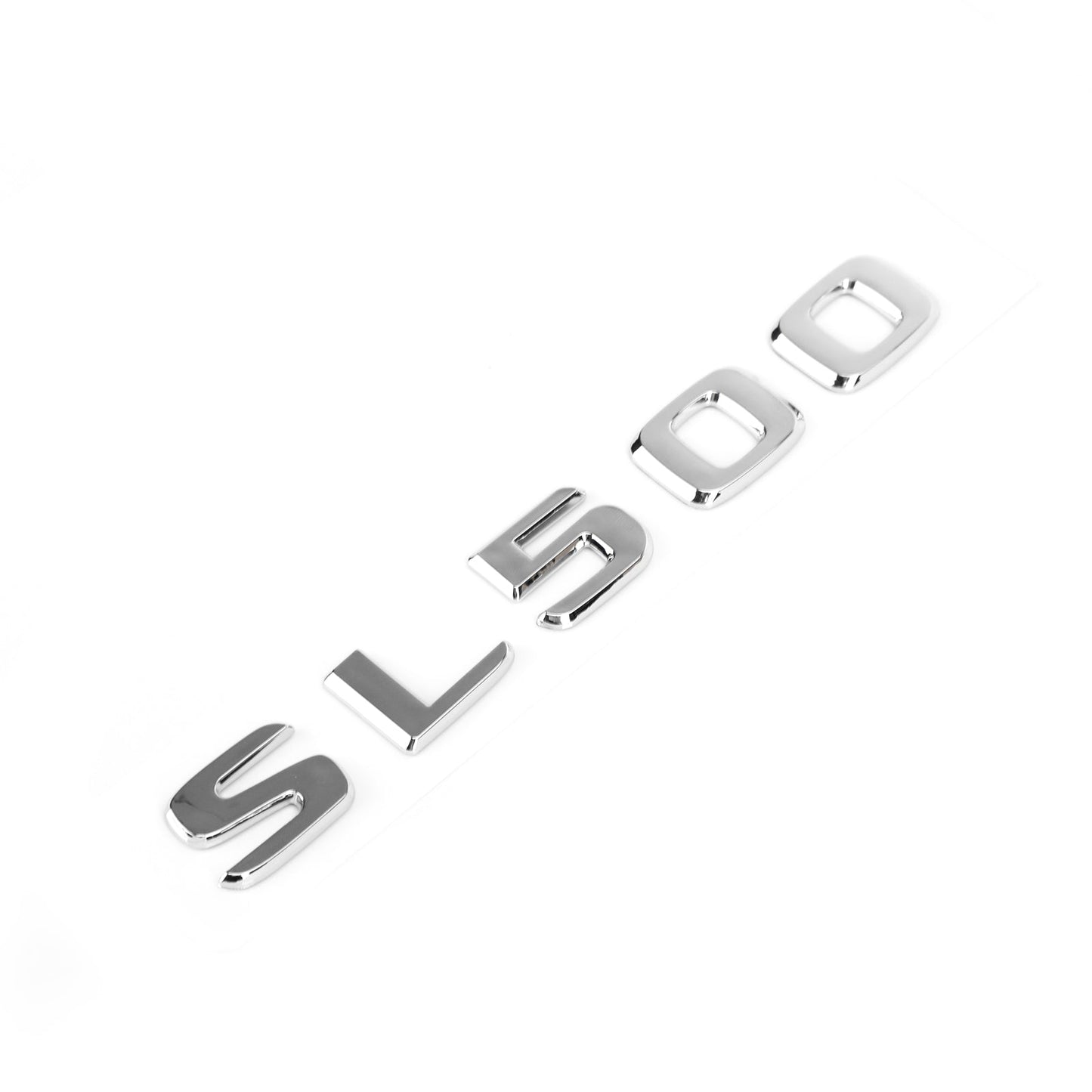 Emblème de coffre arrière chromé avec lettre SL 500 pour Mercedes R230 R231 SL SL500