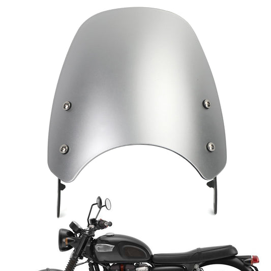 Pare-brise en plastique ABS pour moteur Triumph Bonneville T100 T120, argent
