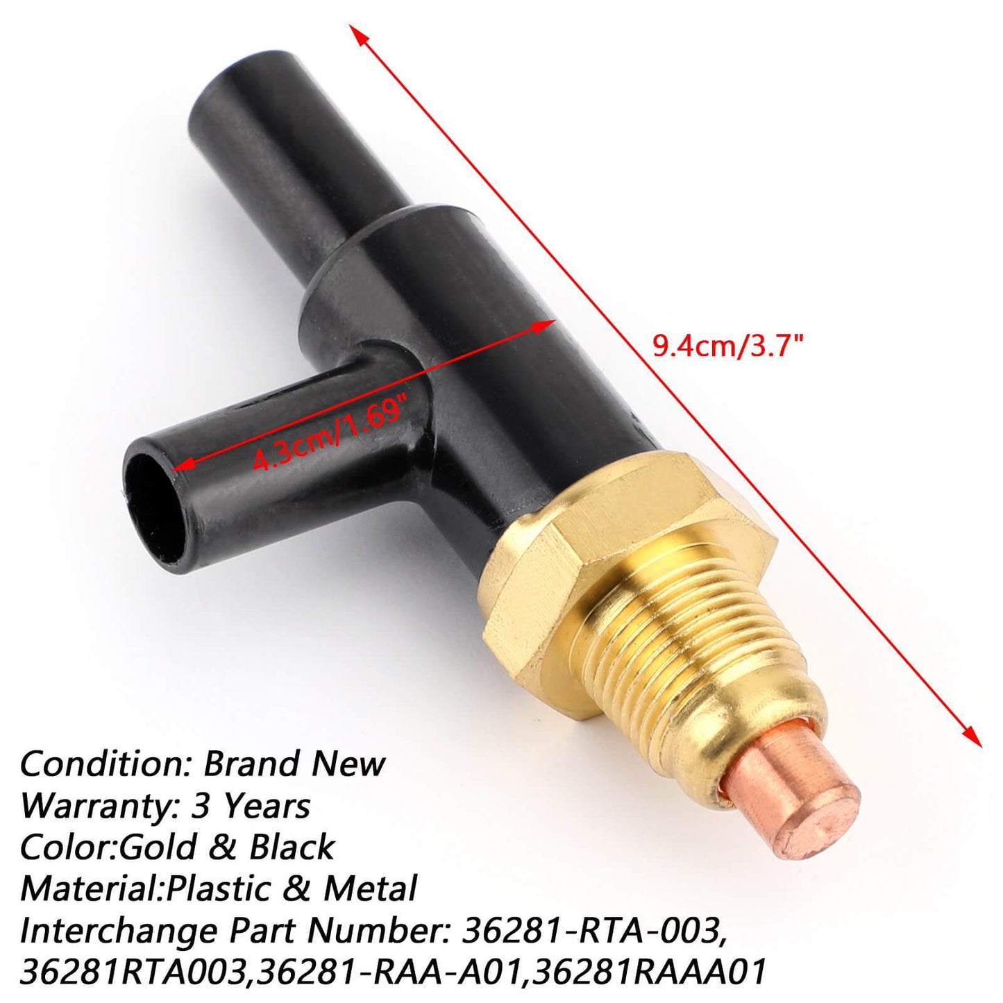 Électrovanne de commande d'assistance pneumatique d'injecteur de carburant pour Honda Accord Civic CRV 36281-RTA-003