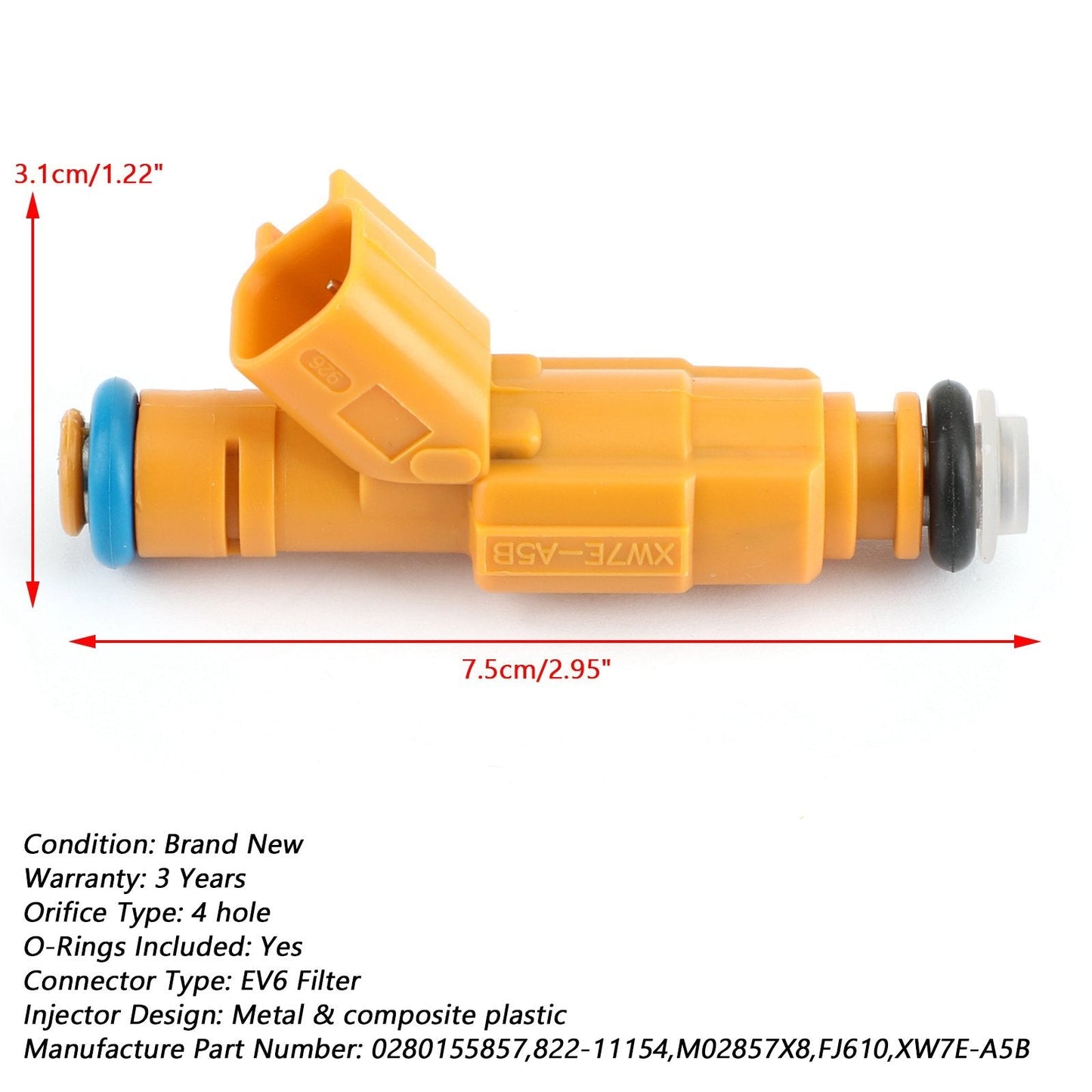 Ford 4.6 Lincoln Town 822-11154 1PCS Fuel Injectors 0280155857