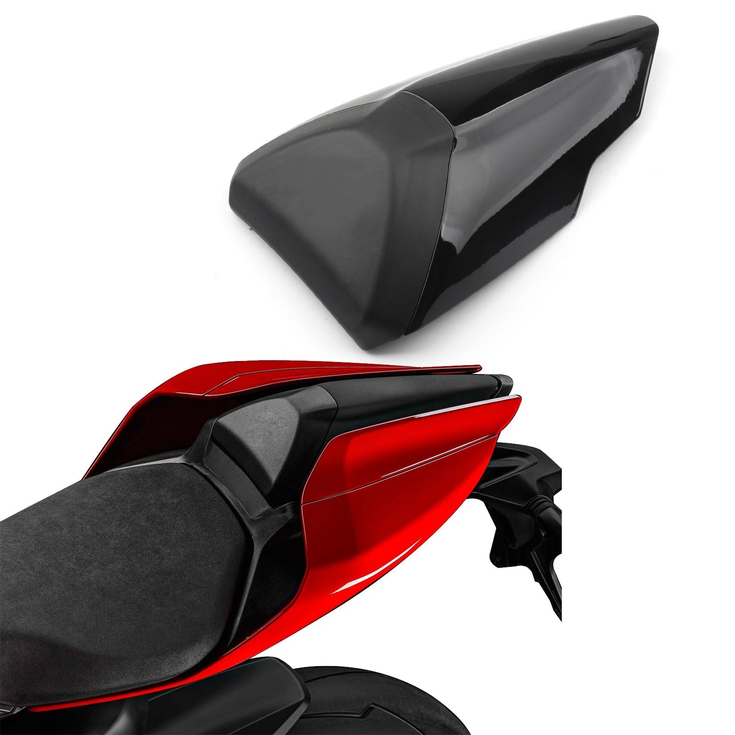 Housse de selle arrière solo blanche pour Ducati Panigale 959 1299 (15-24)