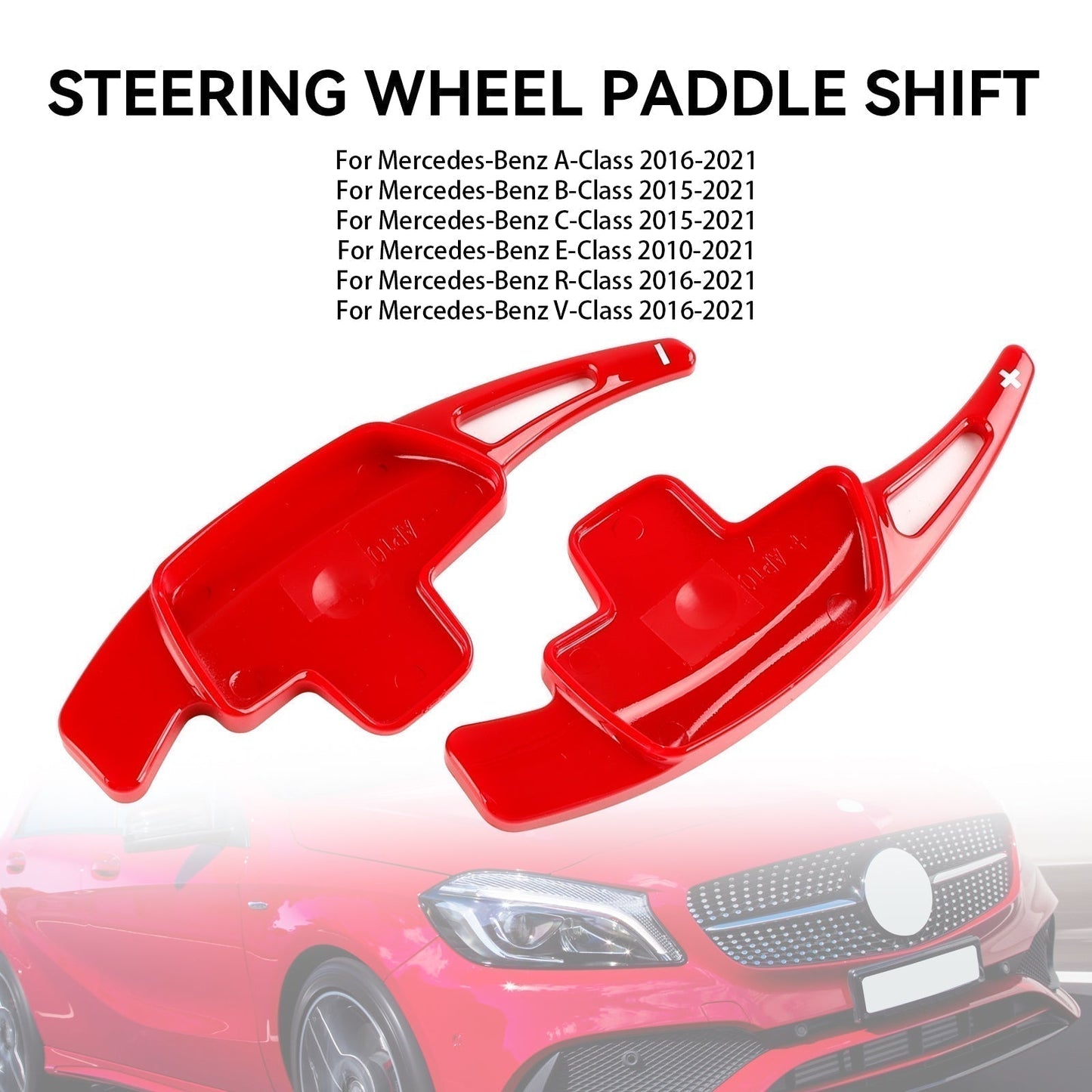 2014-2021 Mercedes-Benz CLS-Class Red Steering Wheel Shift Paddle Shifter Extension