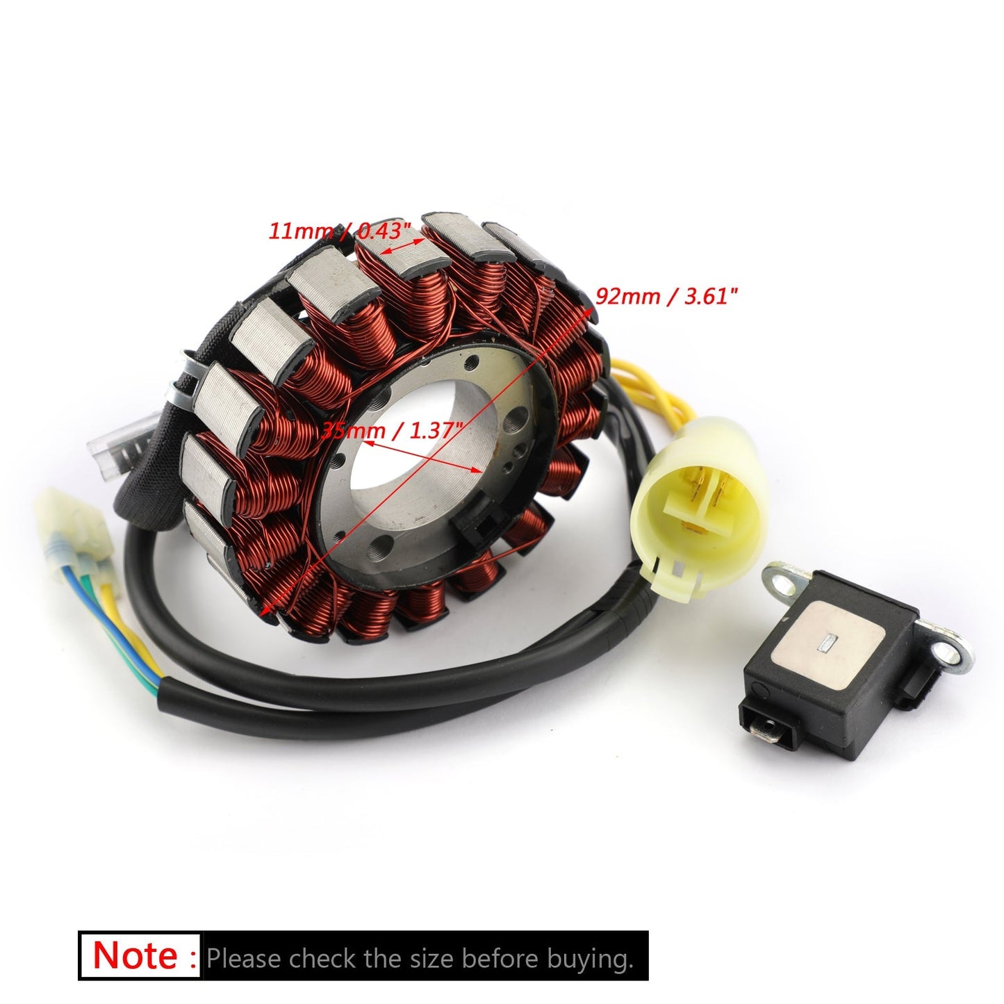 Bobine de stator 18 pôles pour Honda TRX300EX Sportrax 300 EX 1993-2008 TRX300X 2009 via FedEx