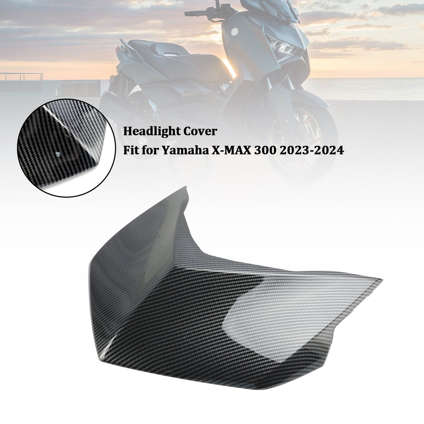 Protector de carenado para la tapa del faro delantero de Yamaha X-MAX 23-24