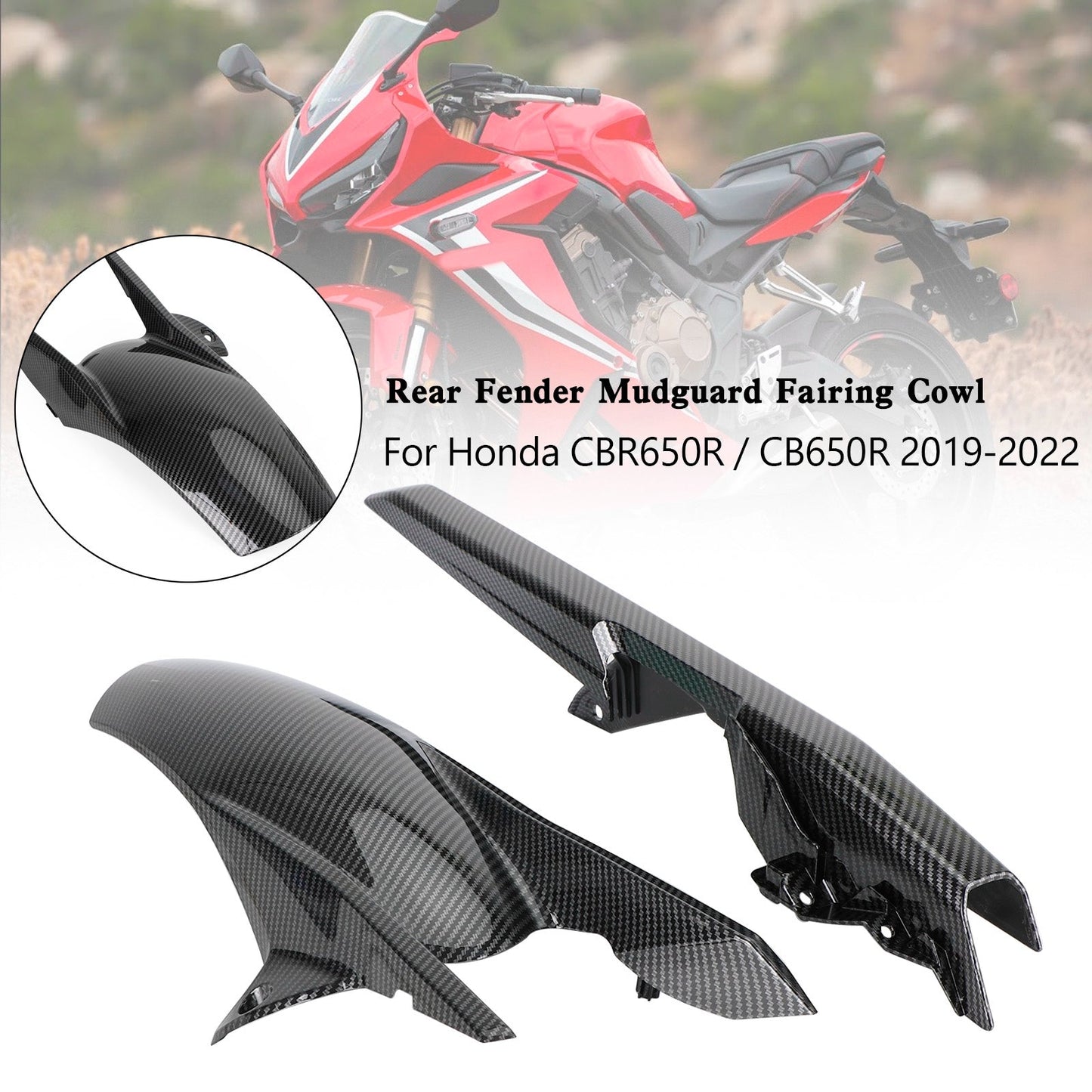 Carénage de garde-boue arrière pour Honda CBR650R CB650R 2019-2022