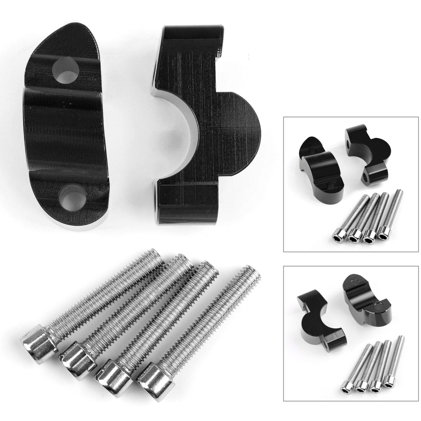 Handlebar Risers 1" Bar 20mm For For Suzuki GSX-S1000 GSX-S1000F 2015-2018 Black