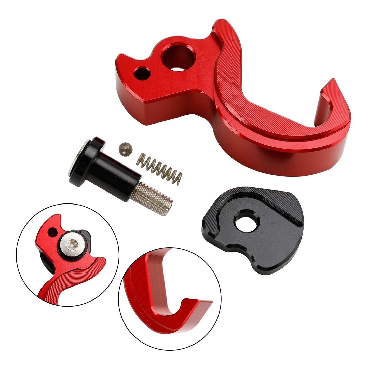 Holder Helmet Hooks Bracket Red For For Yamaha Tricity 125 2014-2021 155 2016-2023