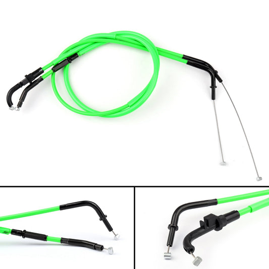 Câble d'accélérateur vert pour Kawasaki Z800 2013-2016 2015