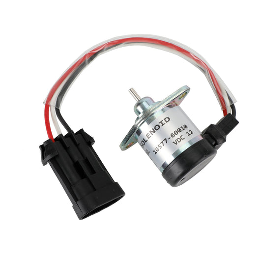 Solénoïde d'arrêt de carburant 12 V à 3 bornes pour Kubota 1G577-60010 1G577-60011