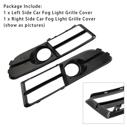1 Pair Front Bumper Fog Light Grill Cover Bezel For Audi A4 B7 S-Line S4 2005-08