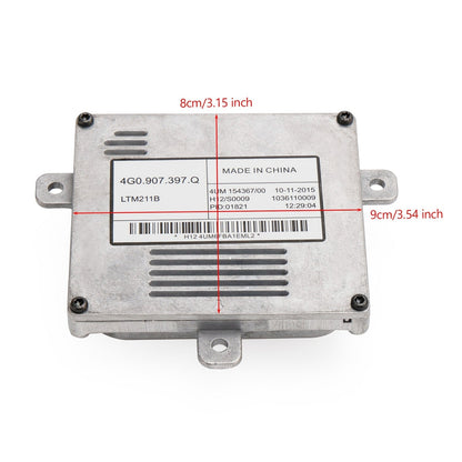 2015- Skoda SuperB 3V Xenon Headlight Ballast Control Unit 4G0907397Q
