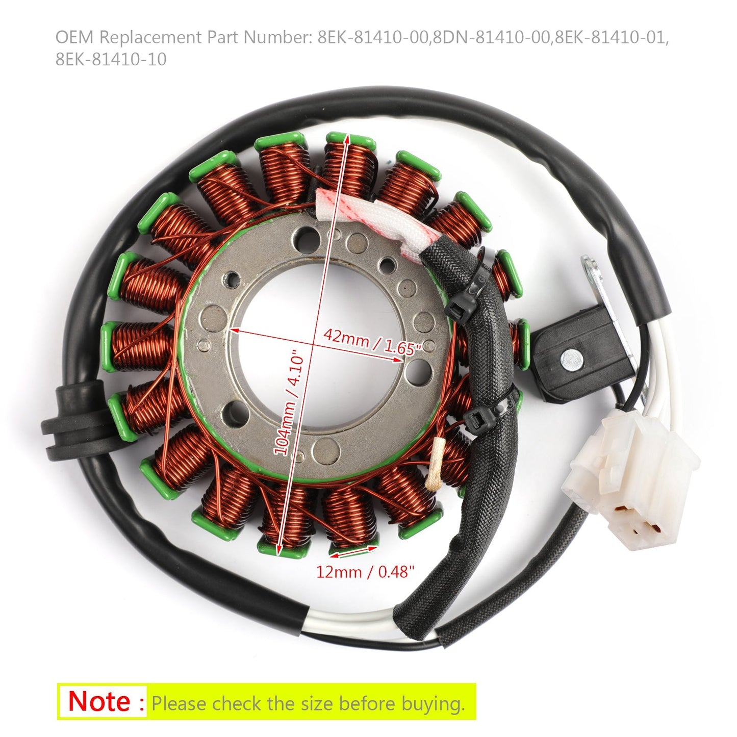 2000-2002 Yamaha SRX700 8EK-81410-00 Generator Stator