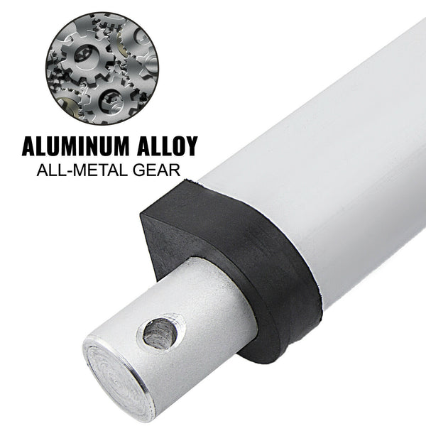 Actuador lineal de 6" de carrera, motor eléctrico de 12 V CC, 900 N, resistente al agua, 150 mm