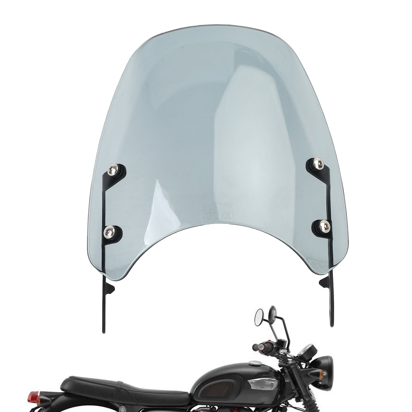 Pare-brise en plastique ABS pour moteur Triumph Bonneville T100 T120, gris
