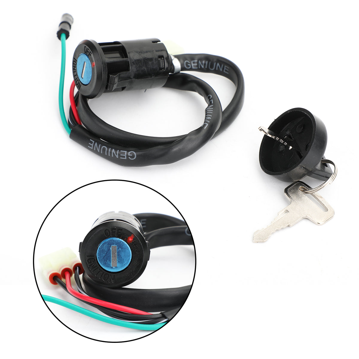 1999-2004 Honda TRX 400EX Sportrax 400 35100-HN1-000 Ignition Key Switch