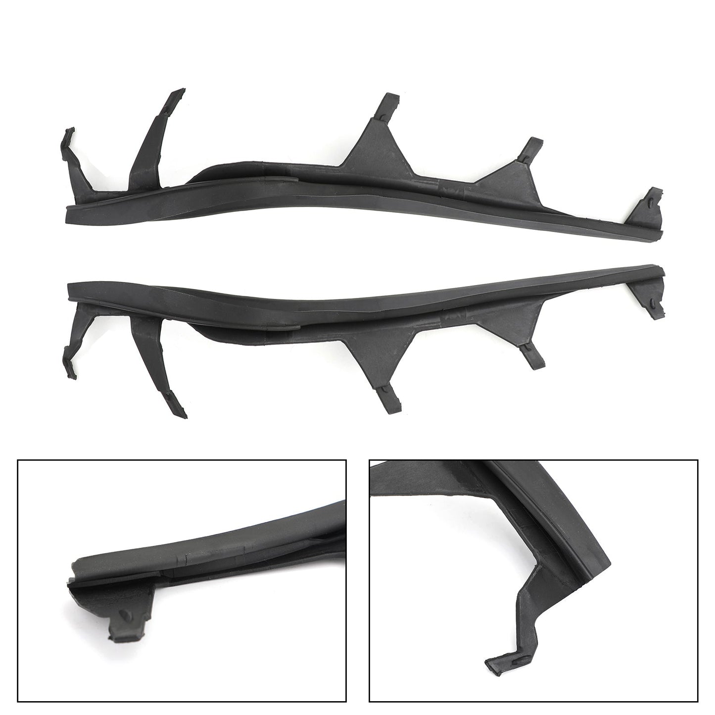Paire de bandes de protection de phares supérieurs gauche et droit pour BMW E46 325i 02-05