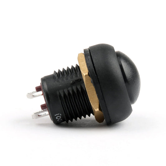 Interrupteur à bouton-poussoir étanche IP67 12 mm marche/arrêt autobloquant de qualité industrielle