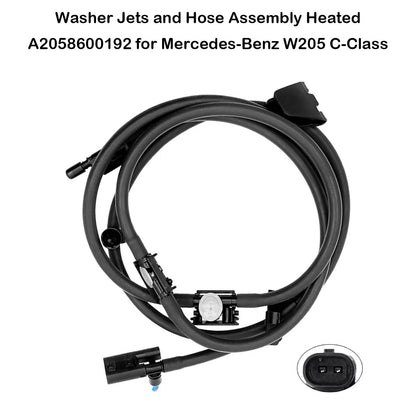 Benz C Class A2058600192 Washer Jets and Hose Assembly Heated Mercedes-Benz