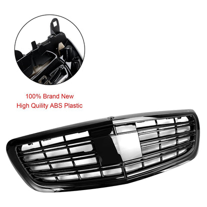 2014-2020 Mercedes-Benz S-class W222 Black Grille Front Bumper Replacement Grill W/ ACC