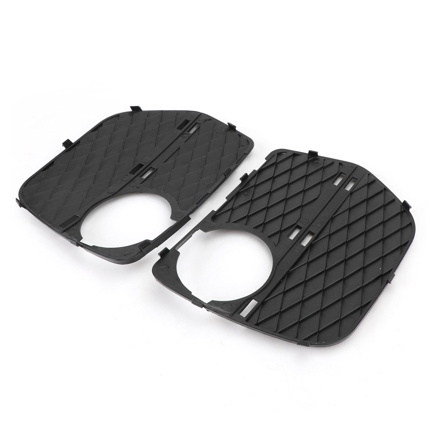 BMW 2012-2014 X6 2x Front Bumper Closed Grid Fog Light Grille Left & Right