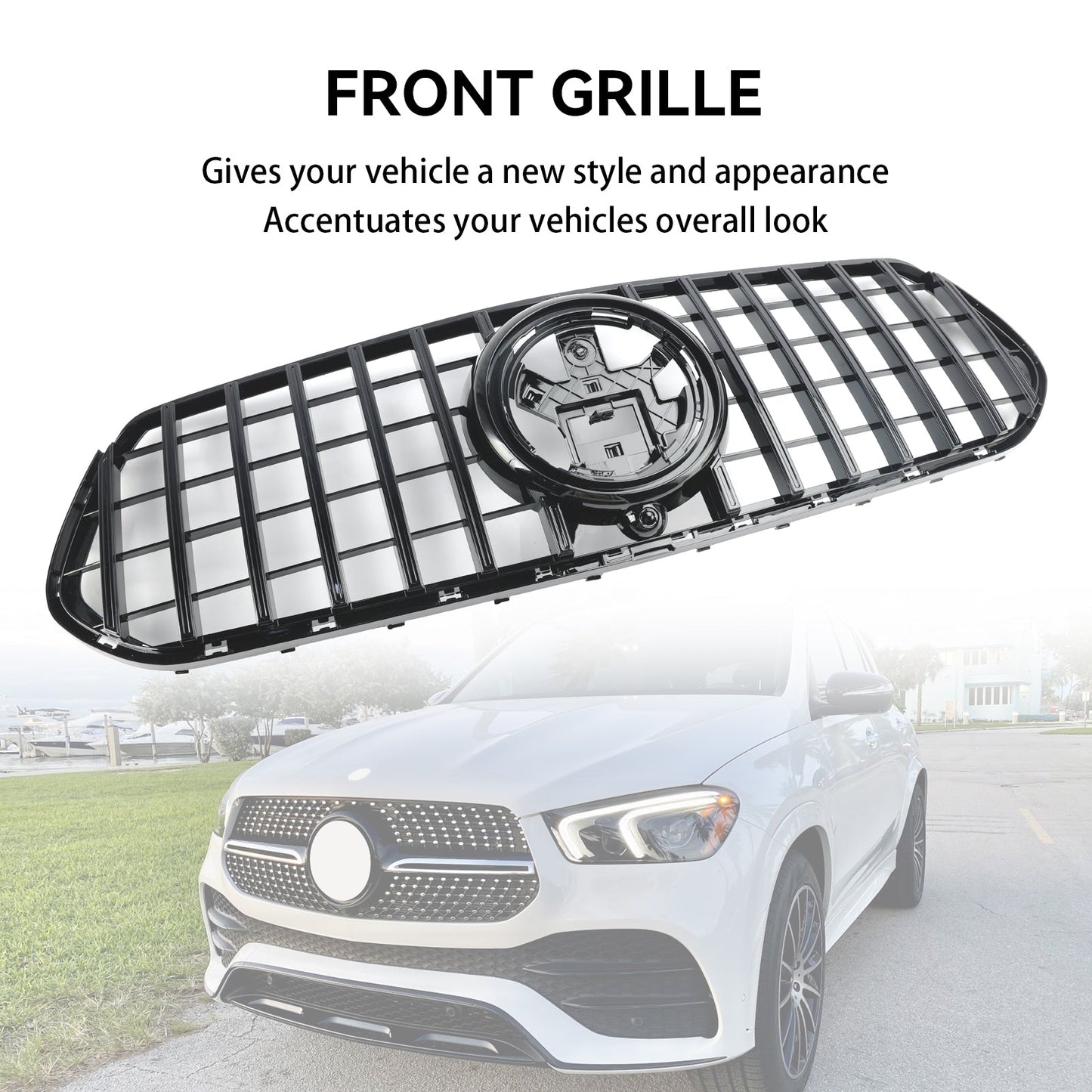 2019-2023 Mercedes Benz GLE-Class C167 Coupe Front Bumper Grill Replacement Grille