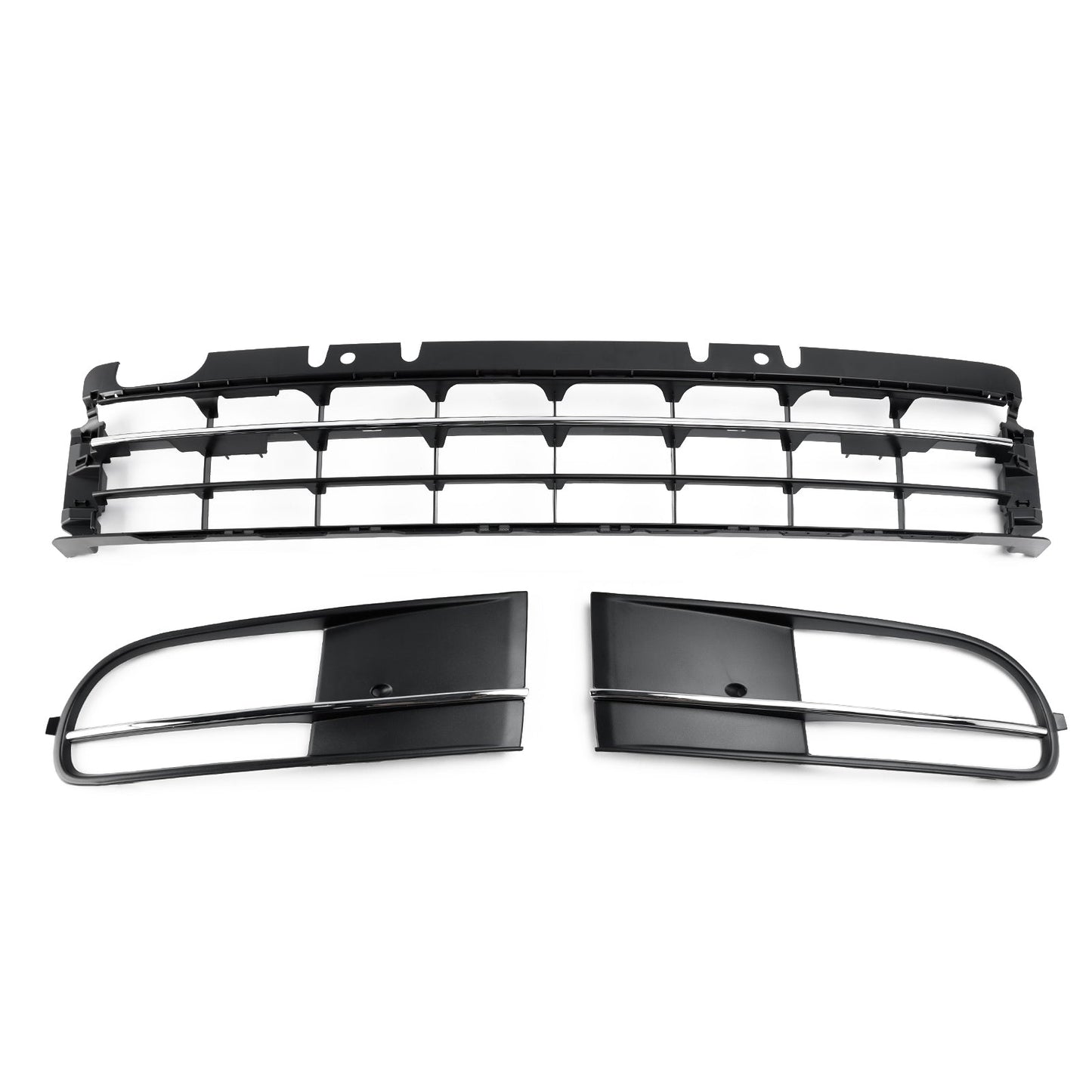 2012-2016 Volkswagen Beetle 5C Front Bumper Lower Grille + Fog Light Grill Generic