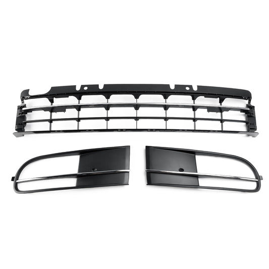 2012-2016 Volkswagen Beetle 5C Front Bumper Lower Grille + Fog Light Grill Generic