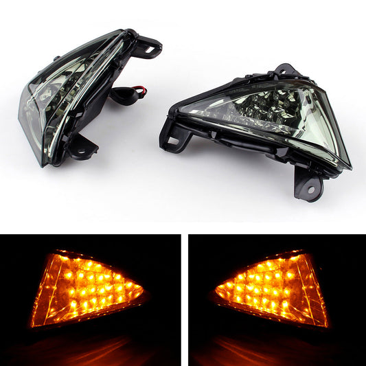 Clignotants avant à LED pour Kawasaki Z750 Z1000 2007-2009, accessoires fumés