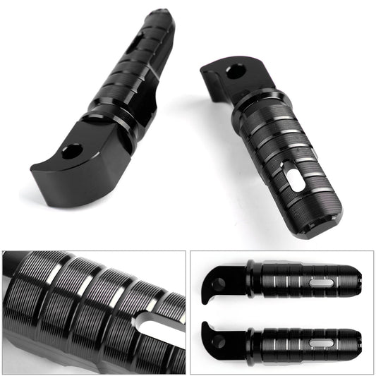 Repose-pieds arrière noirs pour Yamaha MT-10, FZ-10, MT-09, FZ-09, MT-07, FZ-07, YZF R3, R25