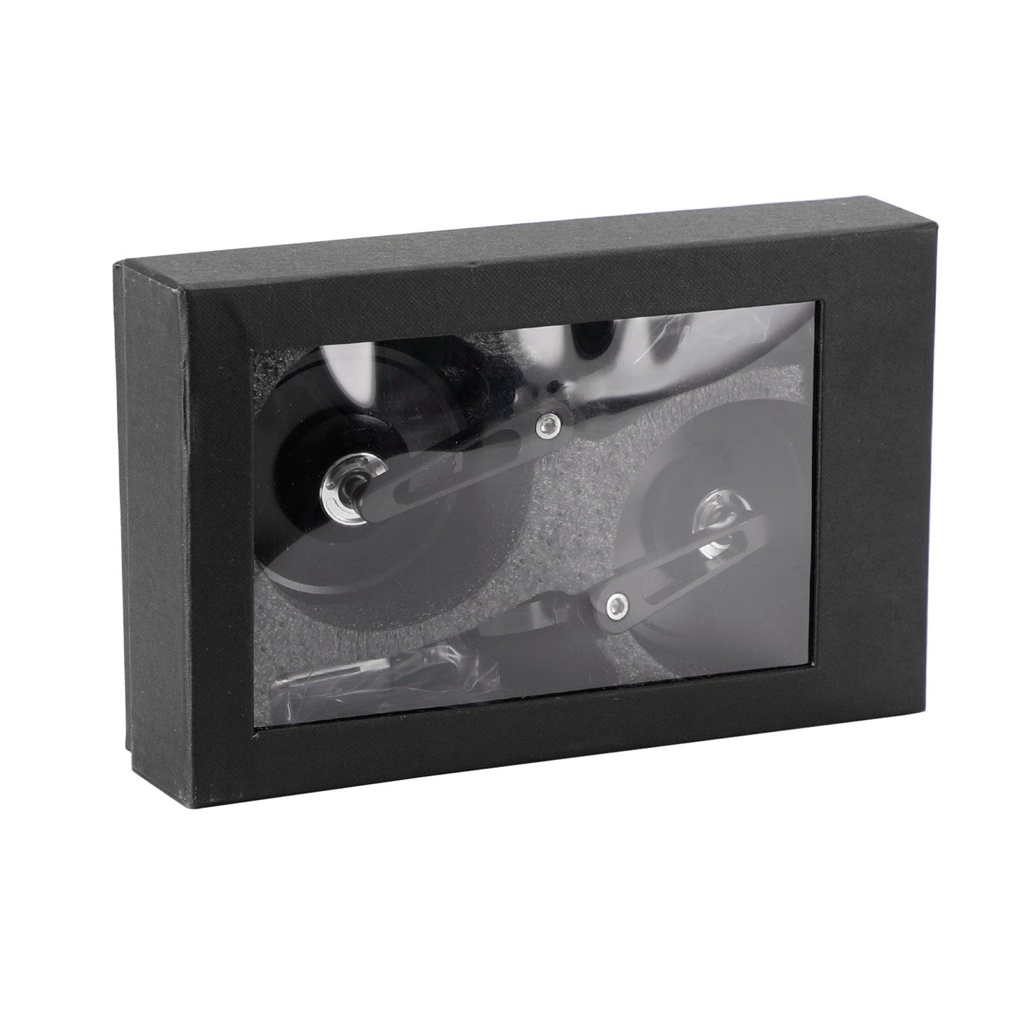 Paire de rétroviseurs universels pour guidon de 22,2 à 2,5 cm, ronds, en aluminium noir