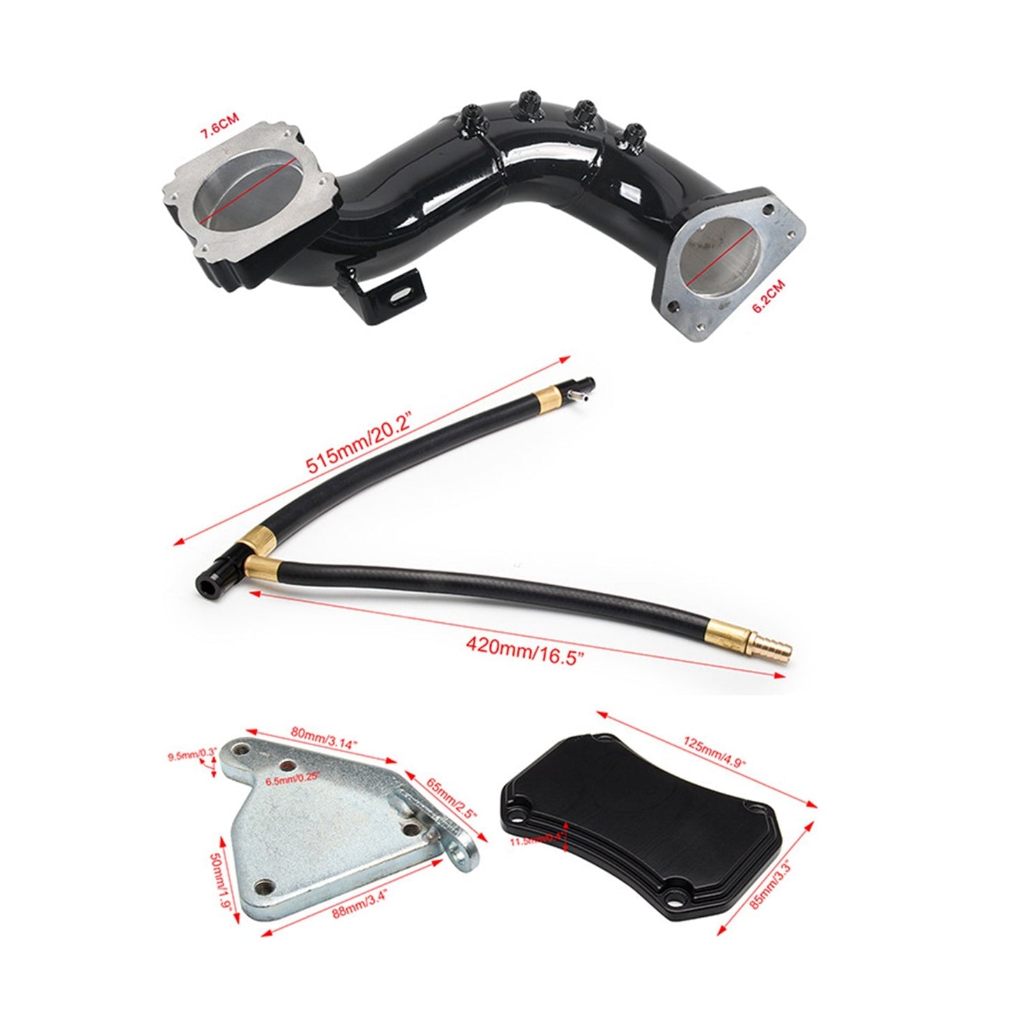 2011-2015 GMC Chevy 6.6L LML Duramax EGR Delete Kit & High Flow Intake Elbow Pipe