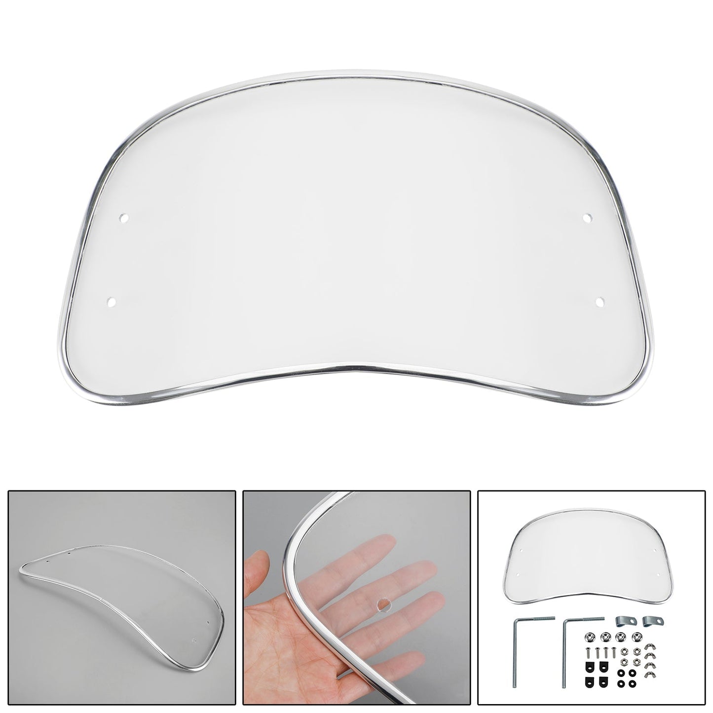 Pare-brise avant universel en ABS pour moto, compatible avec la plupart des motos
