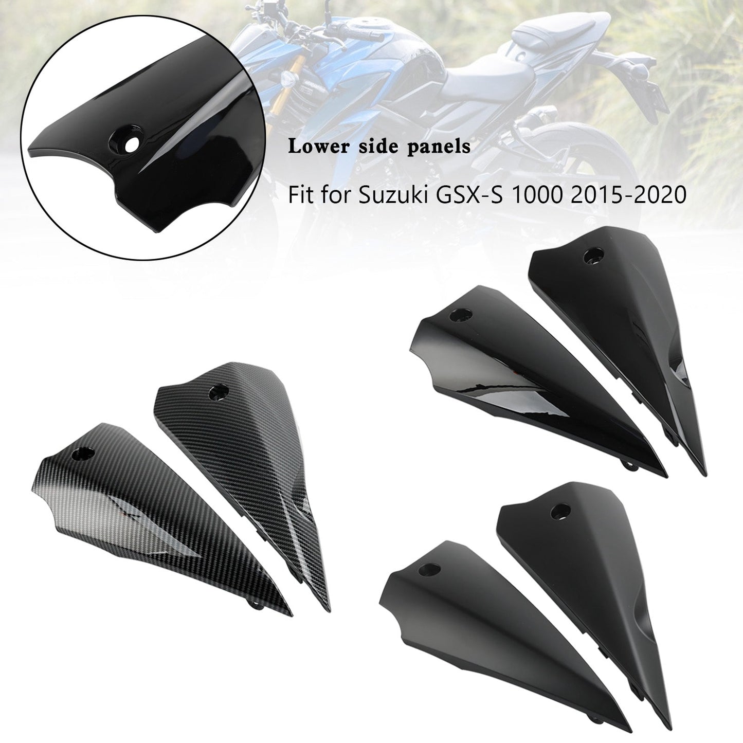 Carénage inférieur et panneaux de carénage supérieurs pour Suzuki GSX-S 1000 2015-2020