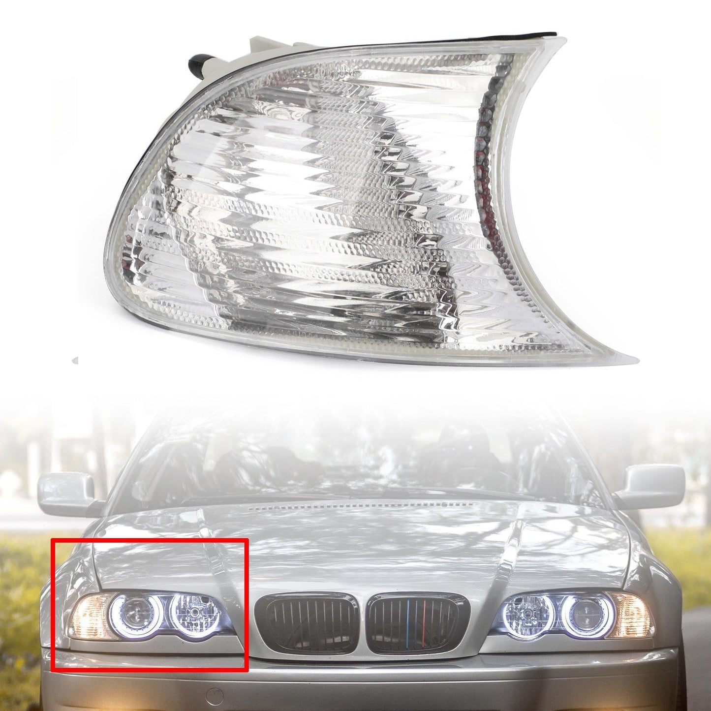 Feux de virage droit pour BMW M3 E46 2 portes 2001-2006, clignotants 63126904308