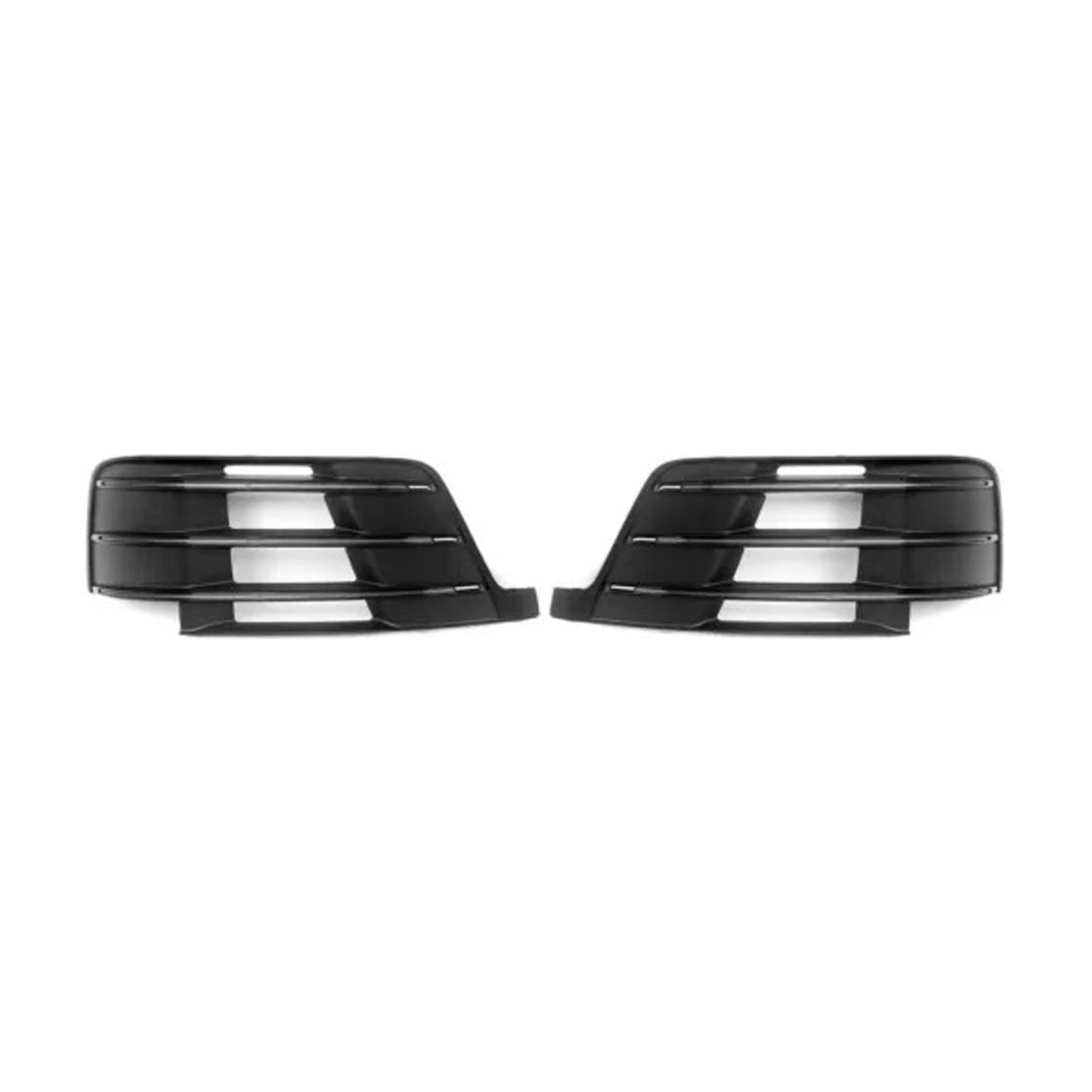2X Original Car Front Bumper Fog Light Grilles For Audi Q7 S-Line 2016-2019