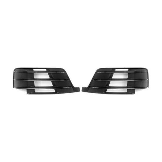 2X Original Car Front Bumper Fog Light Grilles For Audi Q7 S-Line 2016-2019