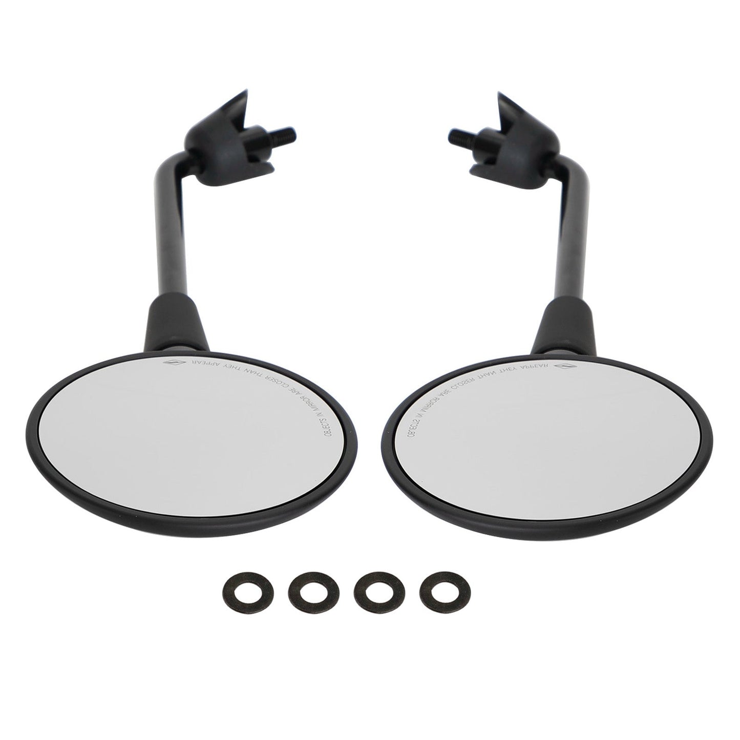 Paire de rétroviseurs noirs pour Vespa Primavera 50 125 150 2T 4T Elettrica