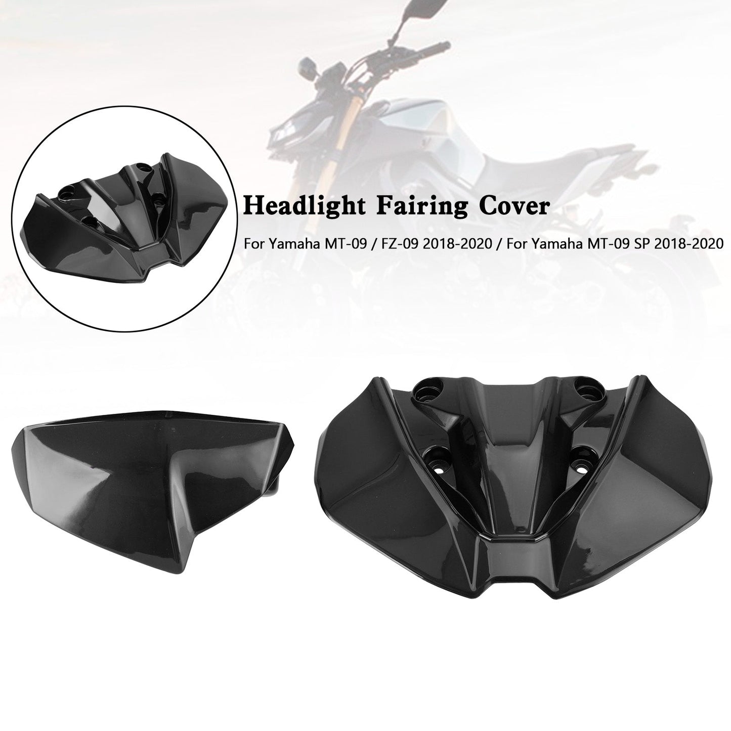 Headlight Fairing Windshield Cover For For Yamaha MT-09 FZ09 MT-09 SP 2018-2020