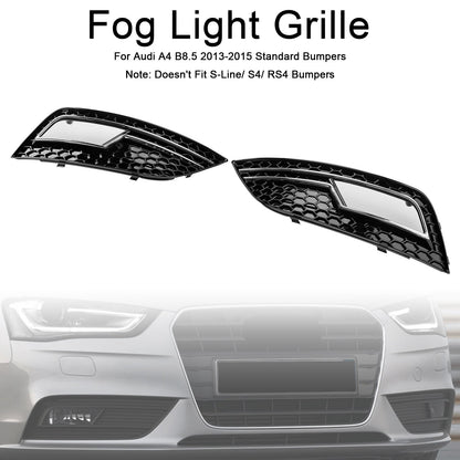 2013-2015 Chrome Fog Light Cover Grille Fit Audi A4 B8.5 Standard Bumper