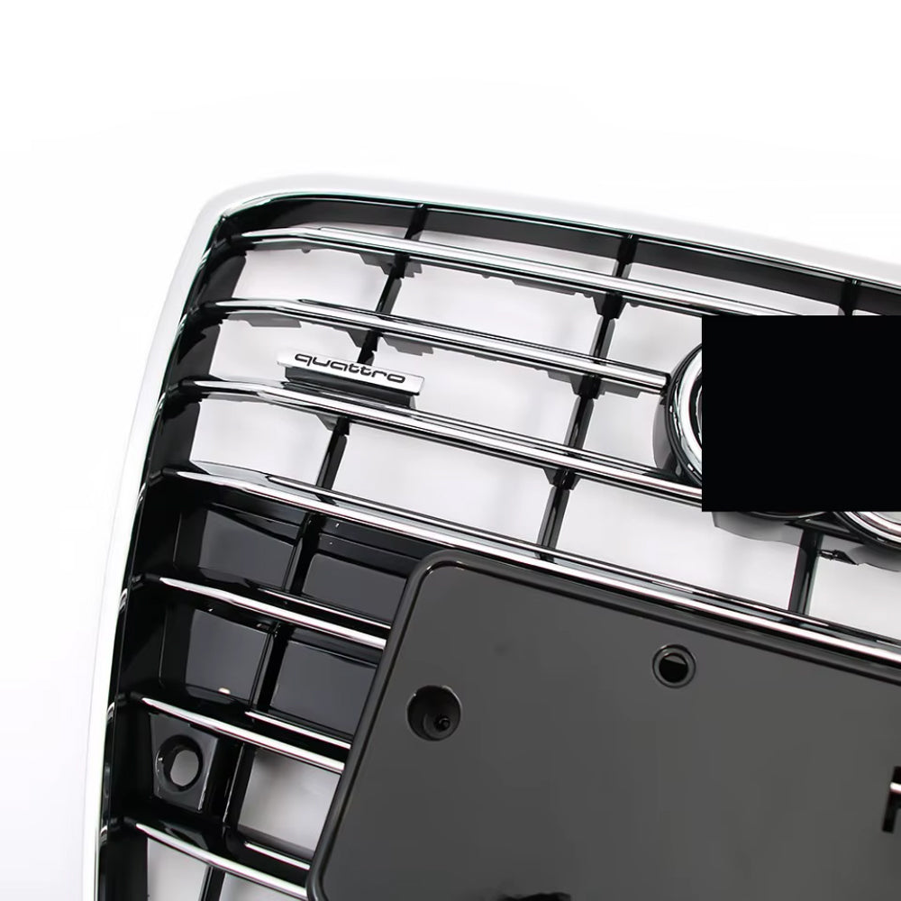 2010-2014 Audi A8 D4 High Quality ABS Chrome Black Front Bumper Grill 4H0853651