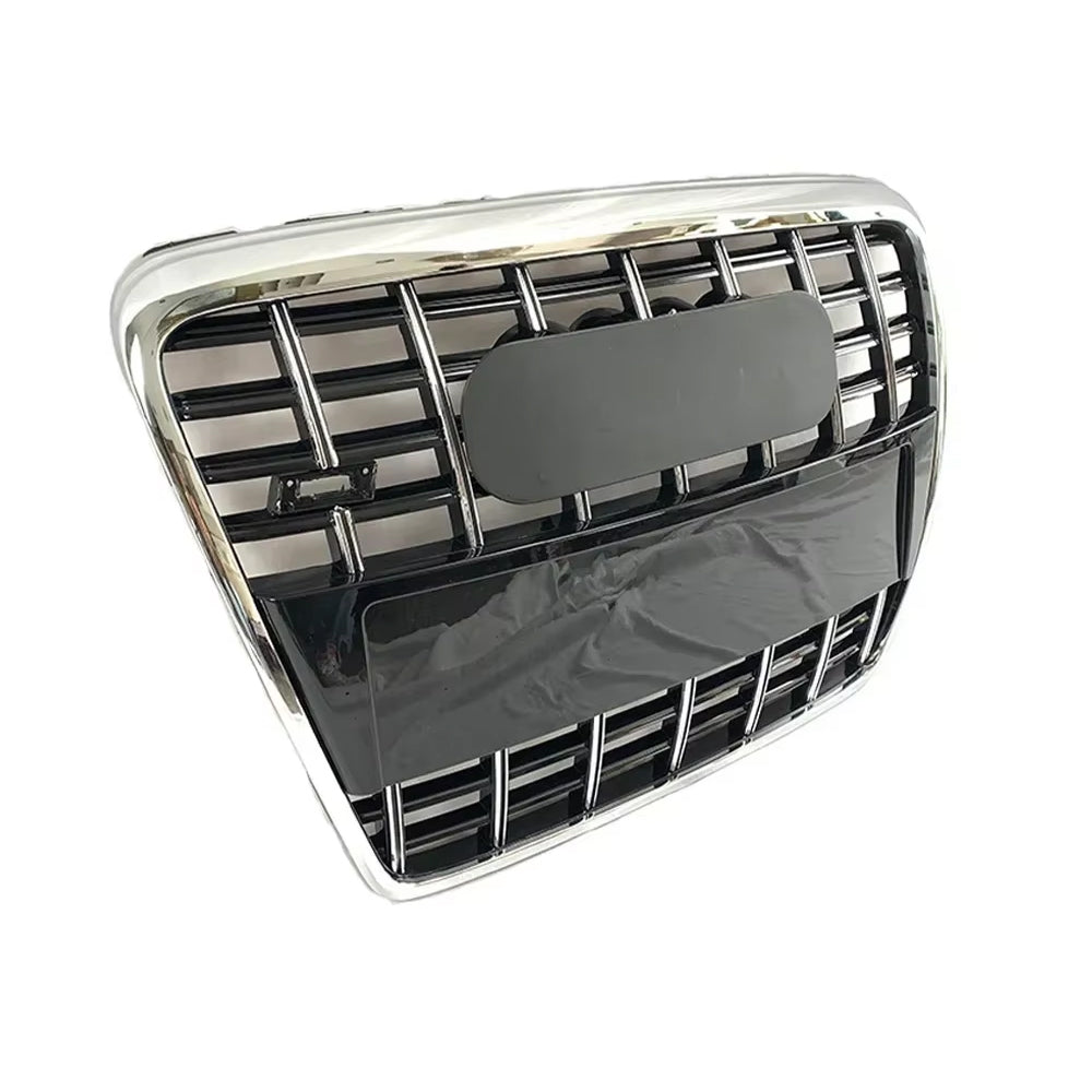 2005-2011 Audi A6 S6 C6 To S6 Style Front Bumper Grille Grey And Chrome Trim Grill High Quality Upper Grille