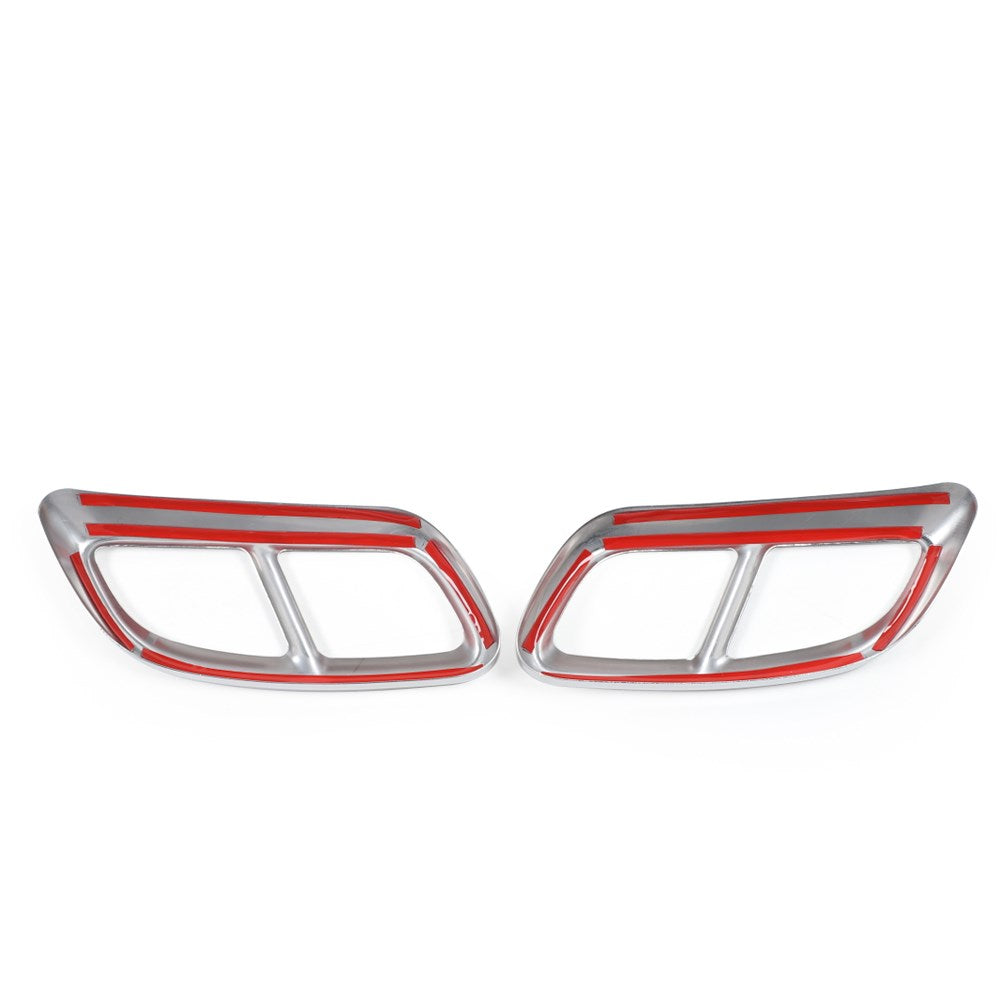 Charger 2015+ 2PCS Stainless Rear Exhaust Tail Muffler Decor Cover Trim