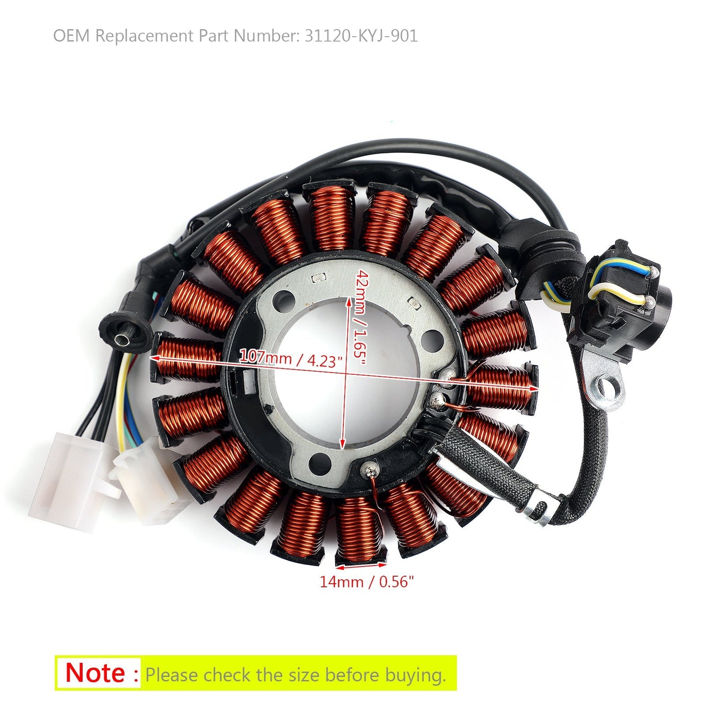 Generator Stator For For Honda CBR R CB F 250 300 2011 2012 2013-2019 31120-KYJ-901