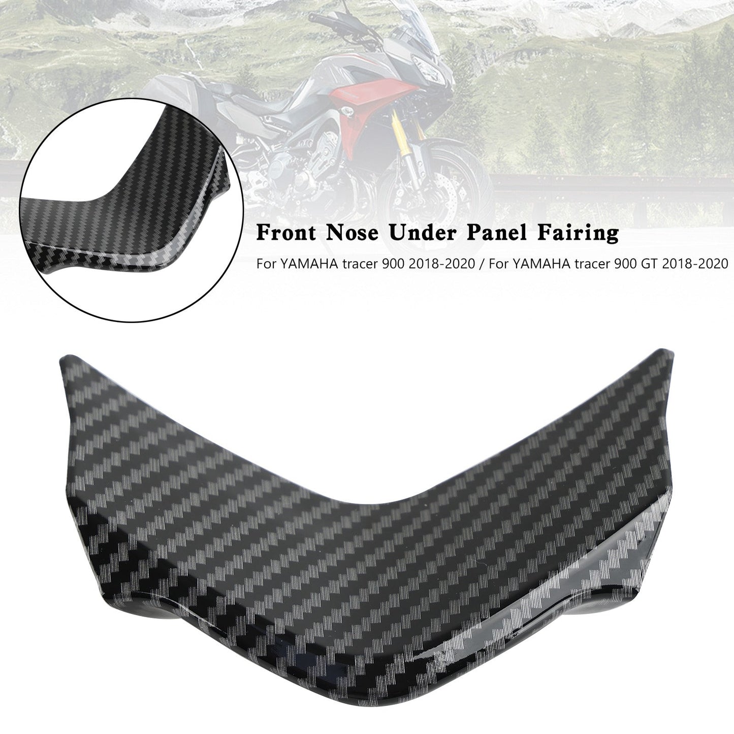 Front Nose Under Panel Fairing For For Yamaha Tracer 900 / GT 2018-2020 Carbon