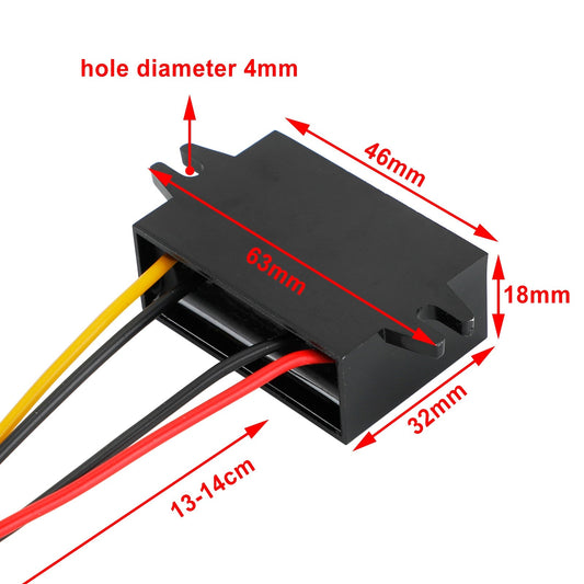 Convertisseur abaisseur de tension CC-CC étanche 20 V-72 V 24 V 36 V 48 V vers 12 V 2 A