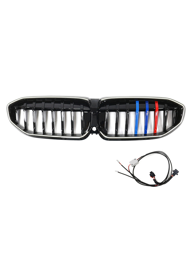 2019-2022 Black Kidney Grille Grill 51138072085 Fit BMW 3 Series G20 M-Style