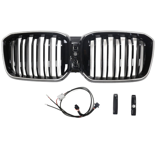 2022-2025 BMW X3 G01 X4 G02 Double Slat Glossy Black Bumper Kidney Grille