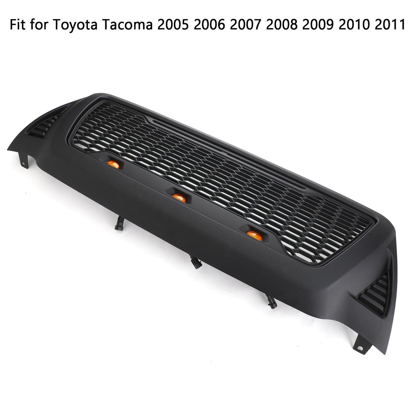 Toyota 2005-2011 Tacoma Front Grille With LED lights Bumper Hood Mesh Grill