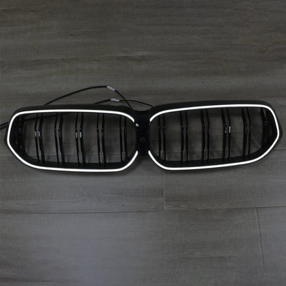Double Slat Black Front Kidney Grill Grille Fit BMW 6 Series G32 2020-2025