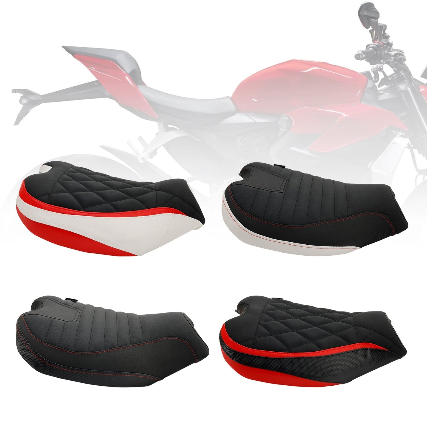 Front Driver Rider Seat Pillion Saddle Fits For DU Streetfighter V2 22-23 strip